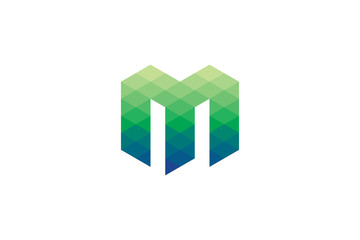 Media Creative Studio Letter M Logo Vector