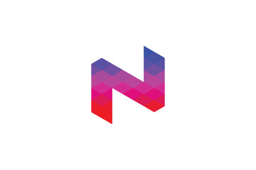 Media Creative Studio Letter N Logo Vector