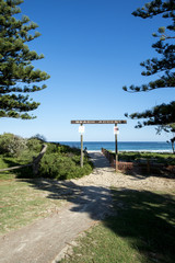 Beautiful landscape of Cave beach in north of Sydney.