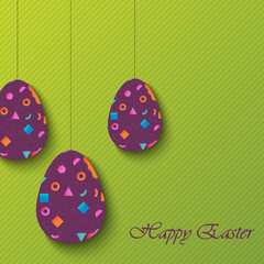 Happy Easter greeting banners. Eps10 Vector illustration