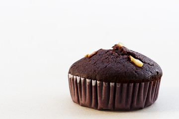 Chocolate cake on the floor