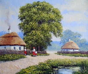 Ukrainian lanscape oil paintings