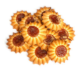 Group of cookies with jam