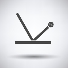 Cricket ball trajectory icon