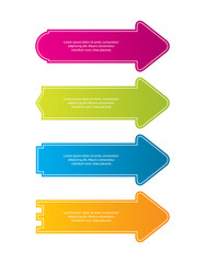 Obraz premium Special colored arrow stickers for websites.Vector illustration, eps10