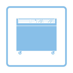 Supermarket mobile freezer icon