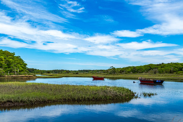 Boats on Herring River, Cape Cod