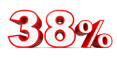 Thirty eight percent off. Discount 38 %.