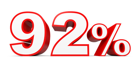 Ninety two percent off. Discount 92 %.