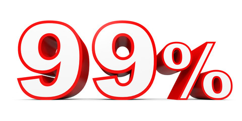 Ninety nine percent off. Discount 99 %.