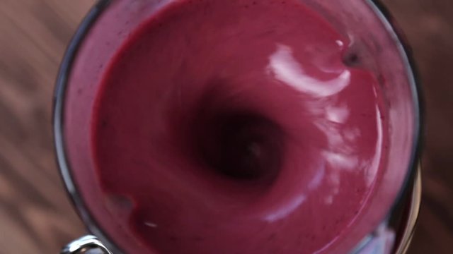 Fruit smoothie in a blender