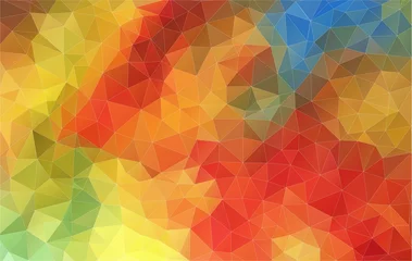 Poster Horizontal Abstract 2D geometric colorful background © igor_shmel