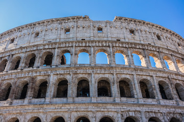 Fototapeta premium Iconic ancient Colosseum. Rome, Italy.