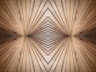 Abstract symmetry wooden texture pattern as background.