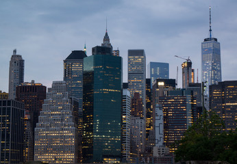 Lower Manhattan cityscape, New York City, USA
