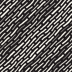 Abstract Background With Rounded brush strokes. Doodle Vector Seamless Pattern.