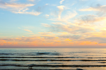 Sonneruntergang am Meer