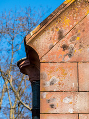 Historische Sandsteinwand