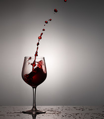 cup glass red vine food
