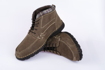 Men's brown shoes nubuck