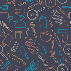 Seamless pattern kitchenware