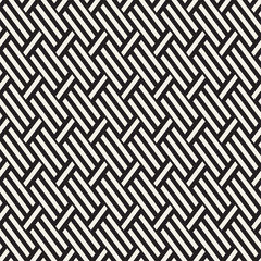 Abstract Geometric Pattern With Stripes Lattice. Seamless Vector Background