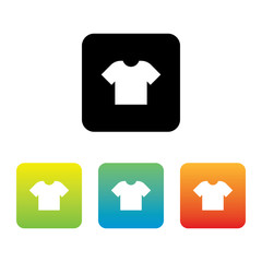 Colorful Set of T-Shirt Icons