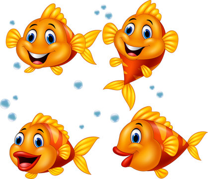 Cute Fish Cartoon Collection Set