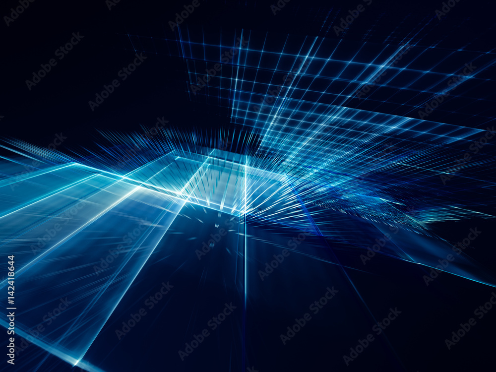 Aufkleber abstract background element. fractal graphics series. three-dimensional composition of intersecting 