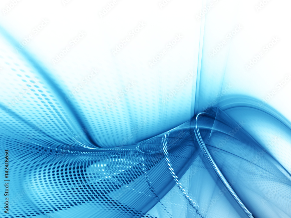 Poster abstract background element. fractal graphics series. three-dimensional composition of glowing lines