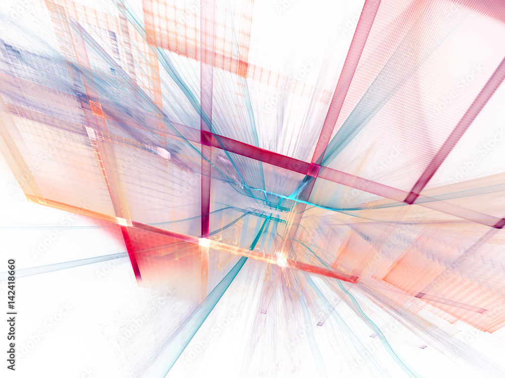 Aufkleber abstract background element. three-dimensional composition of curves and grids. information technolo