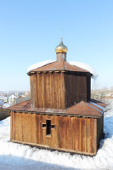 Sacred source at the Church of St. Panteleimon the Healer, Belokurikha town, Altai, Russia