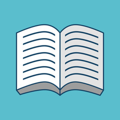 text book isolated icon