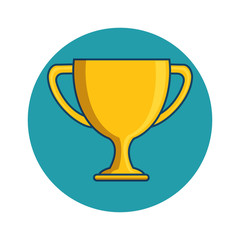 trophy cup isolated icon