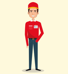 courier worker avatar character