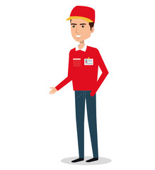 courier worker avatar character