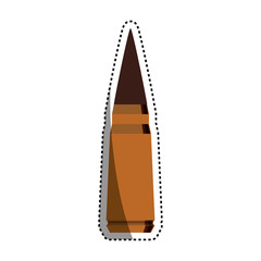 Isolated bullet gun icon vector illustration graphic design