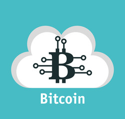 bitcoins trading flat icons