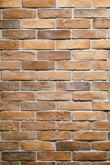 Coffee shop brick wall 