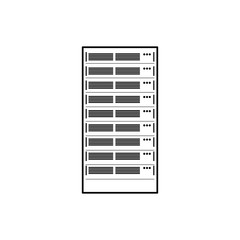 Storage database computer icon vector illustration graphic design