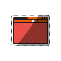 Internet website page icon vector illustration graphic design