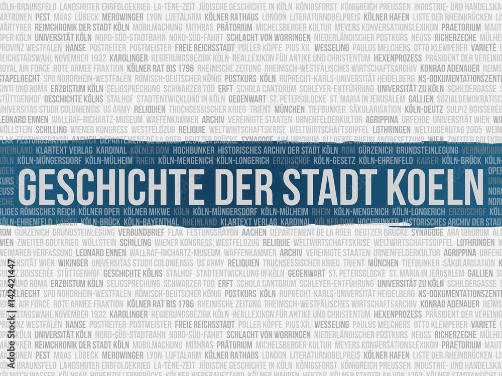 Poster Geschichte der Stadt Köln