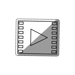 Video media player icon vector illustration graphic design