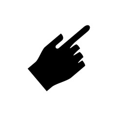 Hand click cursor icon vector illustration graphic design