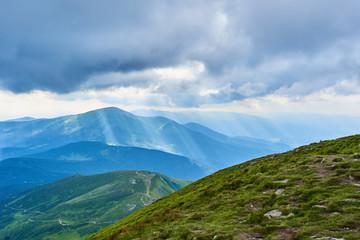 Obraz na płótnie Canvas Landscape view of Carpathians