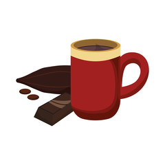 Hot chocolate beverage icon vector illustration graphic design