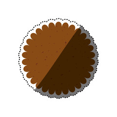 Cookie delicious snack icon vector illustration graphic design