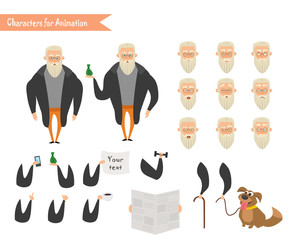 Grandfather character for scenes.