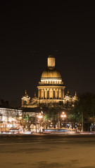 Saint Isaac's Cathedral at night