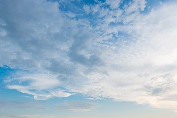 Obraz premium blue sky with clouds closeup